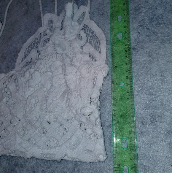 Free People One Adella Women's White Lace Bralette Medium - Picture 4 of 8